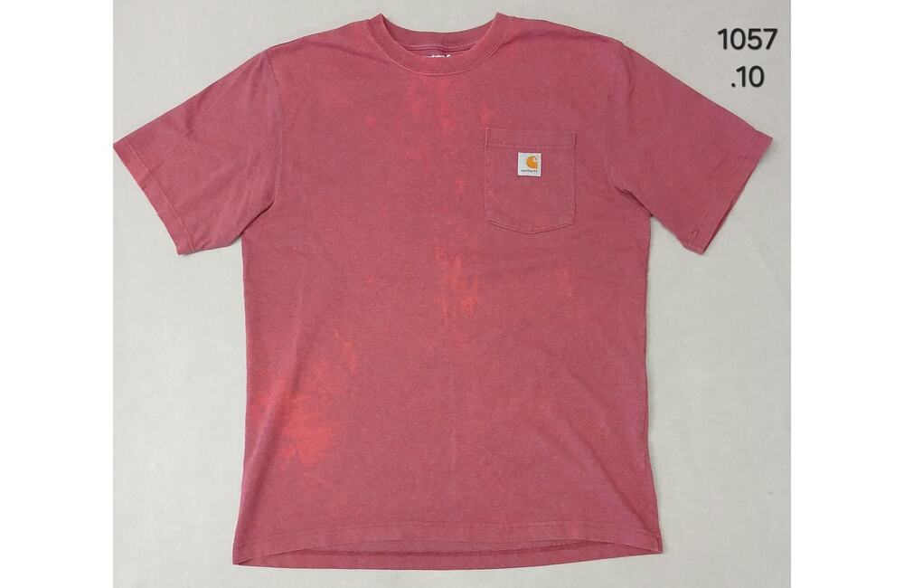 Carhartt K87 (Medium) Burgundy Pocket Short Sleeve TShirt